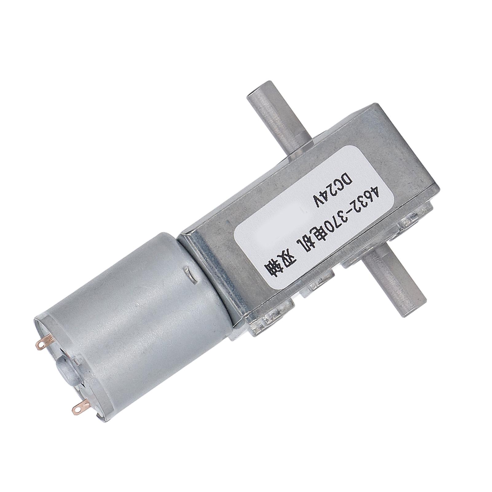 Редукторний двигун DC 24V з подвійним валом, зниження швидкості, самоблокування, турбінний черв ячний редукторний двигун 150 об/хв
Редукторний двигун DC 24V з подвійним валом, зниження швидкості, самоблокування, турбінний черв ячний редукторний двигун 150 об/хв