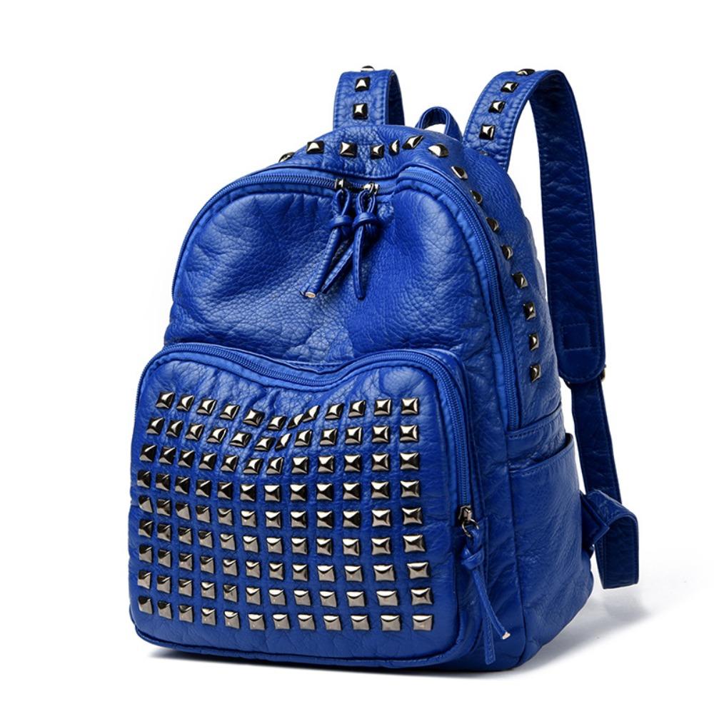 Super Cool Luxury Design Rivets Backpacks Soft Leather Wear Resistant PU Backpacks Large Capacity Punk Backpacks Unisex синий
Super Cool Luxury Design Rivets Backpacks Soft Leather Wear Resistant PU Backpacks Large Capacity Punk Backpacks Unisex синий