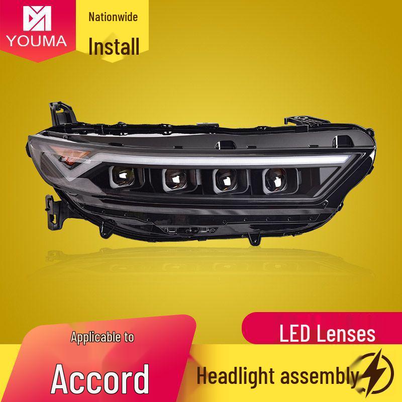 Fit for 23-25 11th Gen Accord: Modified LED Headlight Assembly with DRL & Sequential Turn Signals Honda Accord 11th Gen/2023-2025/Low Configuration
Fit for 23-25 11th Gen Accord: Modified LED Headlight Assembly with DRL & Sequential Turn Signals Honda Accord 11th Gen/2023-2025/Low Configuration