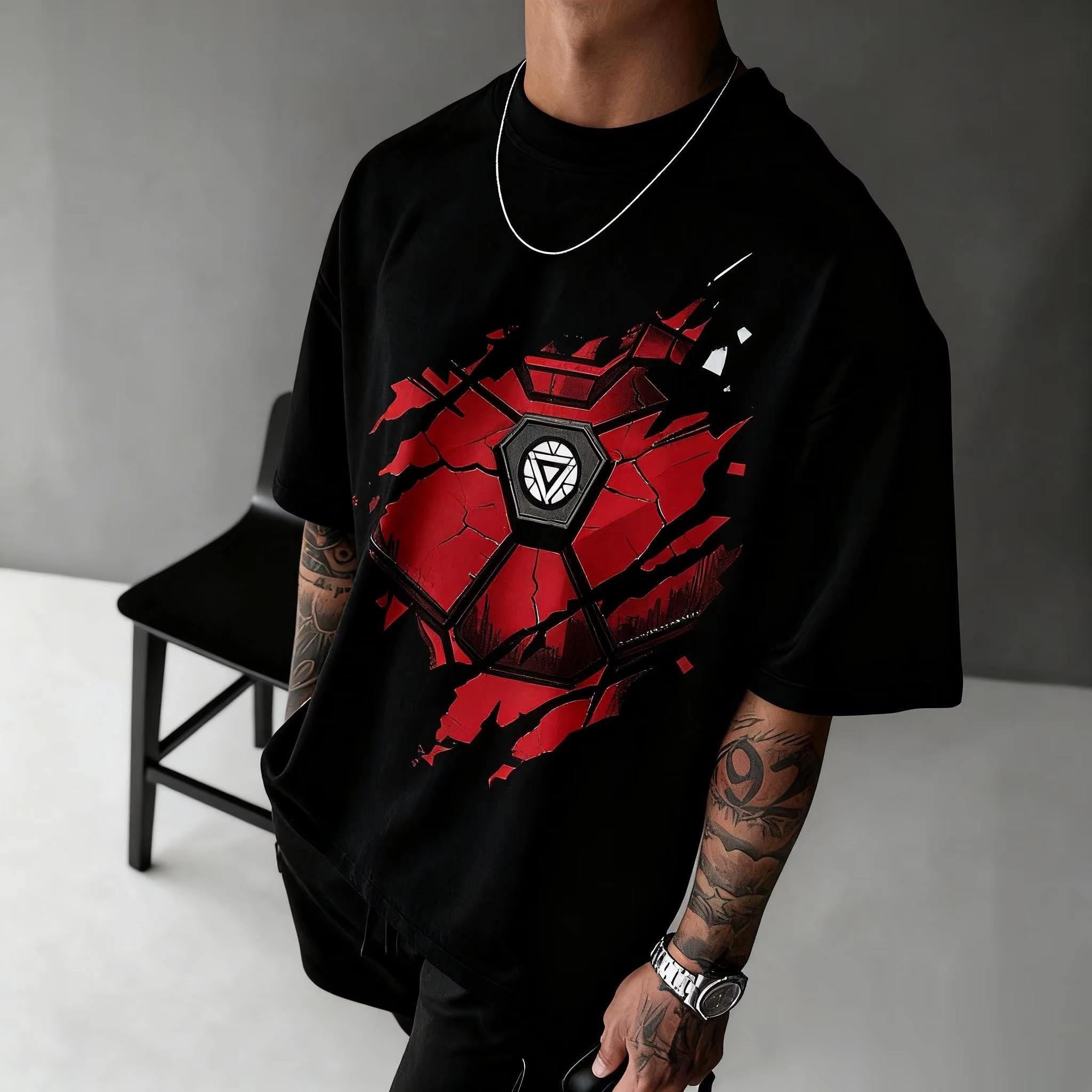 2026 new A Shortsleeved Tshirt Featuring The Avengers Iron Man and A Retro Comic Book Print Suitable for Casual Fans 2XL
2026 new A Shortsleeved Tshirt Featuring The Avengers Iron Man and A Retro Comic Book Print Suitable for Casual Fans 2XL