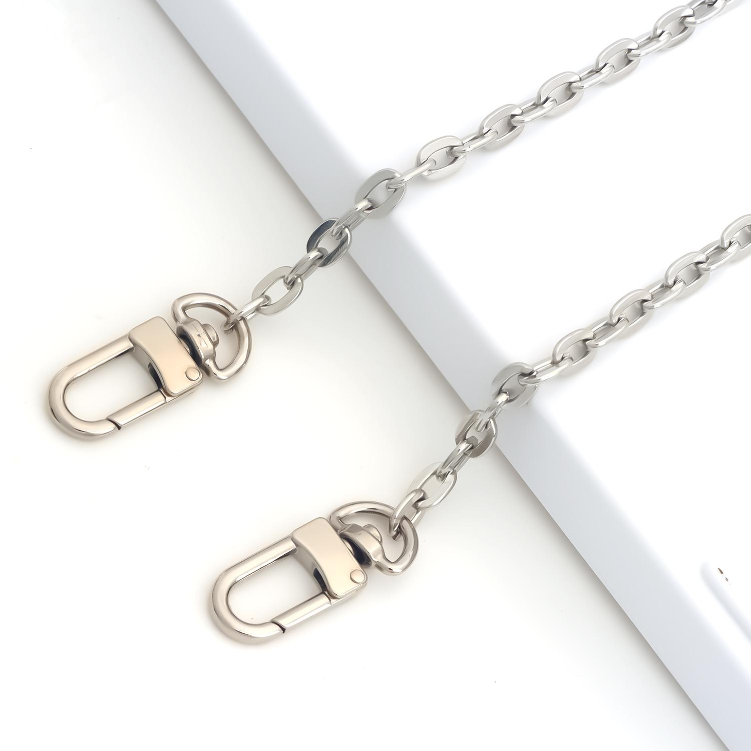 Цепочка для сумки через плечо, с металлическими пряжками, для изготовления сумок своими руками 60cm серебряный
Цепочка для сумки через плечо, с металлическими пряжками, для изготовления сумок своими руками 60cm серебряный