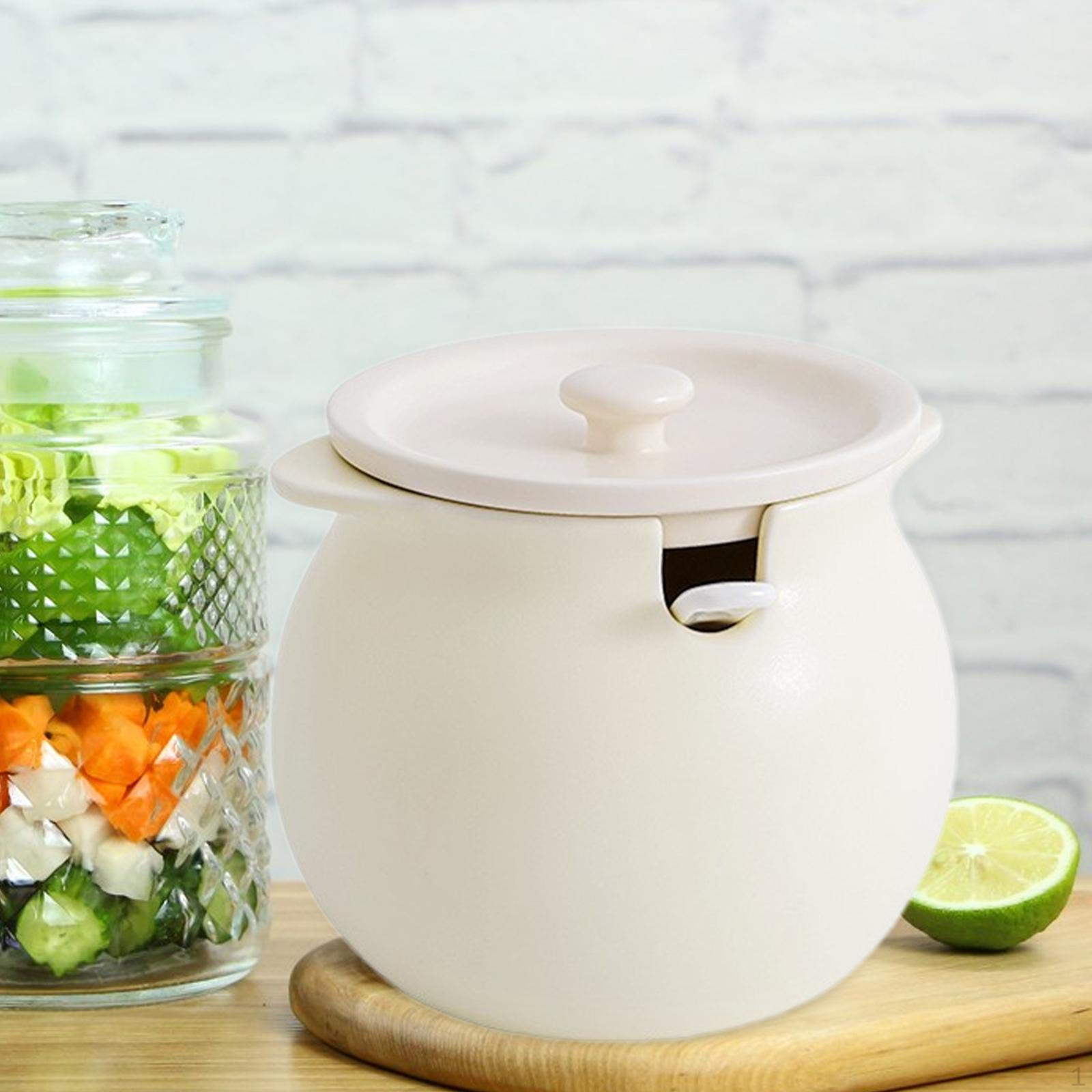 Элегантный керамический кухонный набор канистр с ложкой - стильная банка для хранения приправ L