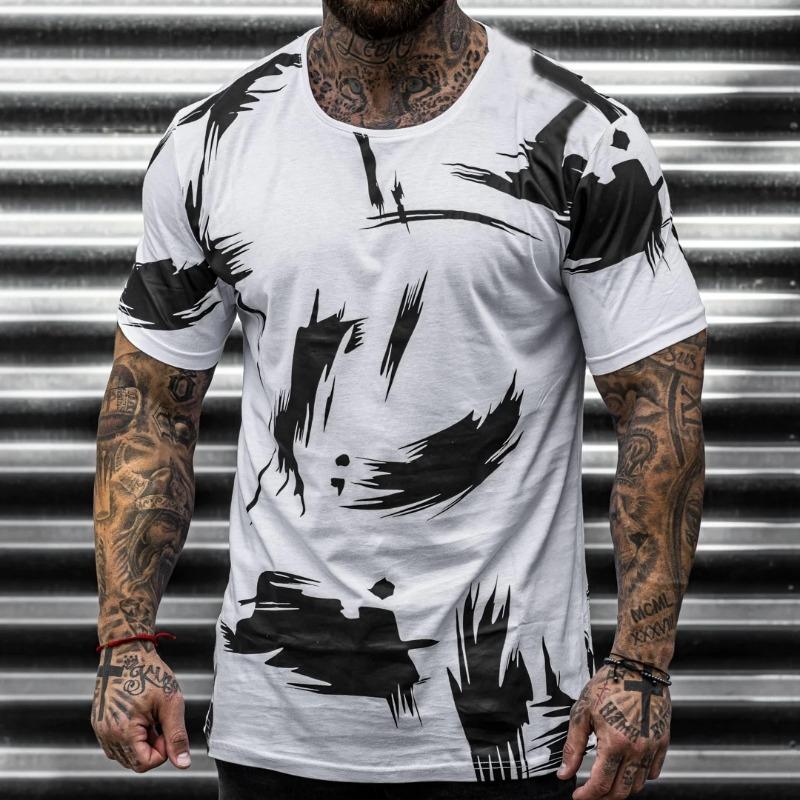 Men s D-print T-shirt Round Neck Short Sleeved Shirt with Messy Graffiti Men s Short Sleeved Shirt S білий
Men s D-print T-shirt Round Neck Short Sleeved Shirt with Messy Graffiti Men s Short Sleeved Shirt S білий