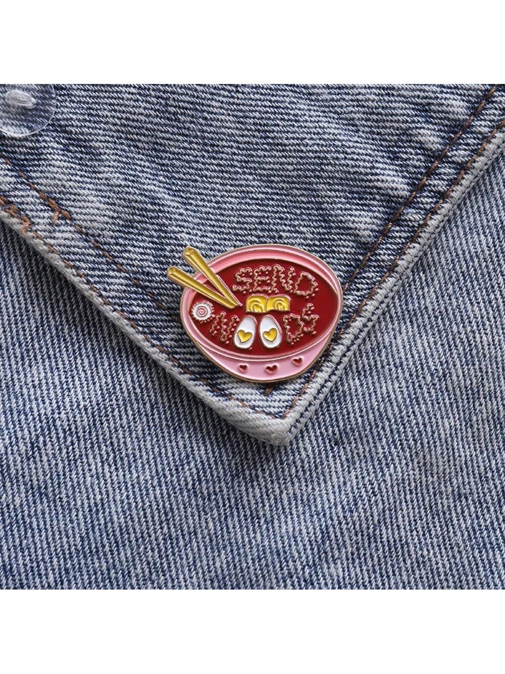 1 piece of children s cartoon creative cute bowl of noodles design brooch, daily matching clothes, bags, accessories, badges
1 piece of children s cartoon creative cute bowl of noodles design brooch, daily matching clothes, bags, accessories, badges