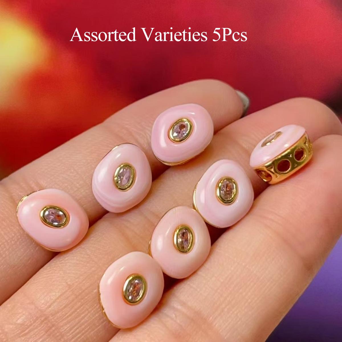 5Pcs, Mini Natural Stone Queen Clam Pendant Adorned with Golden Accents, Boho Handmade Irregular Charms for Jewelry Making DIY Crafts 8×9mm 5Pcs/8×9mm рожевий
5Pcs, Mini Natural Stone Queen Clam Pendant Adorned with Golden Accents, Boho Handmade Irregular Charms for Jewelry Making DIY Crafts 8×9mm 5Pcs/8×9mm рожевий