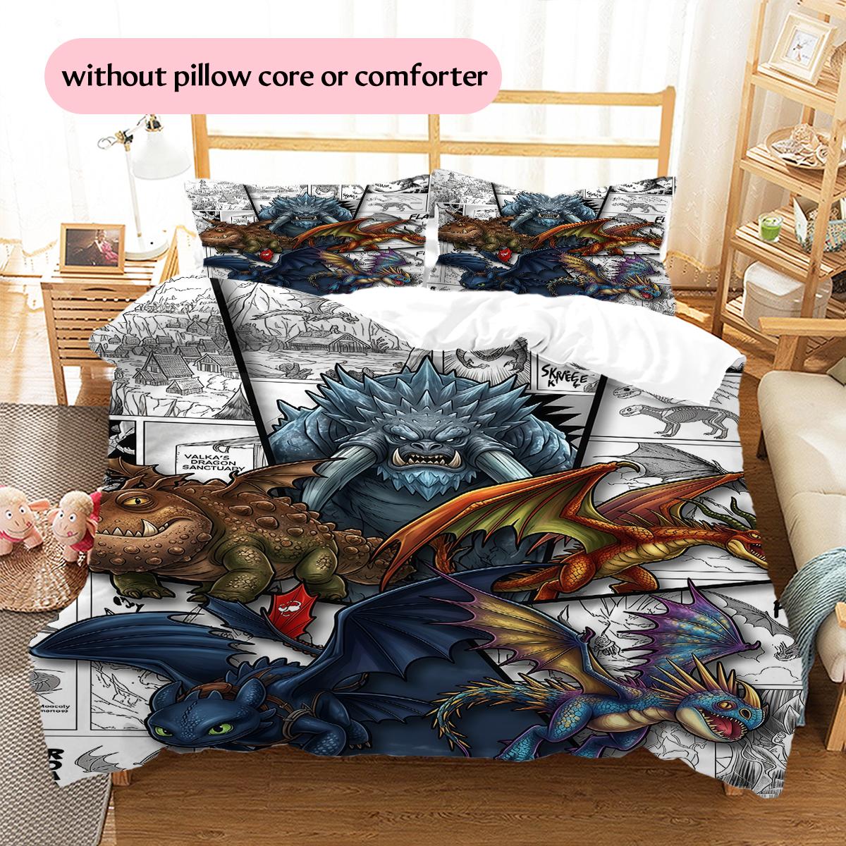 How to Train Your Dragon Vintage Explorer Map Pattern Bedding Home Decoration Festival Gift (1 * duvet cover + 2 * pillowcase, without core) 135x200cm
How to Train Your Dragon Vintage Explorer Map Pattern Bedding Home Decoration Festival Gift (1 * duvet cover + 2 * pillowcase, without core) 135x200cm