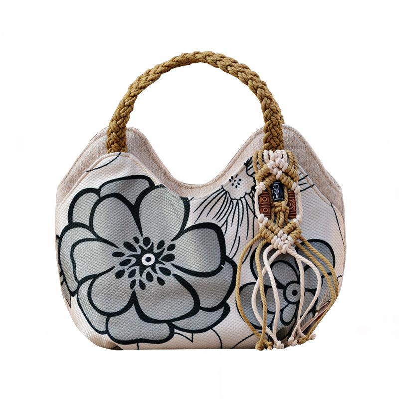 Women Linen Casual Handbag High Quality Travel Crossbody Bag Shopper Tote Purse Female Large Capacity National Design Bolso Muje
Women Linen Casual Handbag High Quality Travel Crossbody Bag Shopper Tote Purse Female Large Capacity National Design Bolso Muje