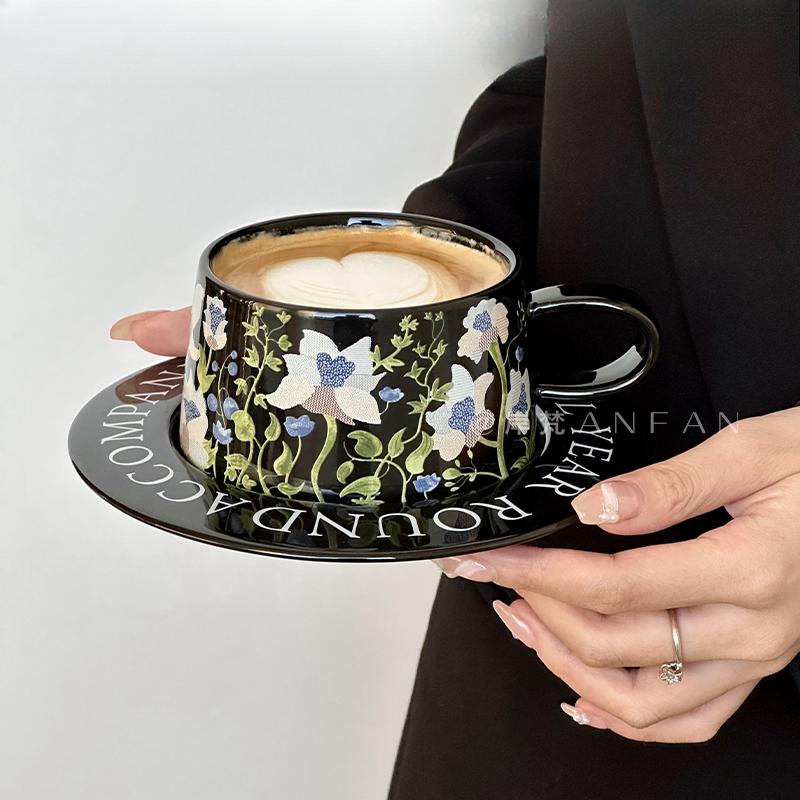 Vintage Oil Painting-like Bell Orchid Blossom Coffee Cups and Saucers Hand-painted Latte Cup Set Original Gift Ceramic Cups 200-400ml
Vintage Oil Painting-like Bell Orchid Blossom Coffee Cups and Saucers Hand-painted Latte Cup Set Original Gift Ceramic Cups 200-400ml
