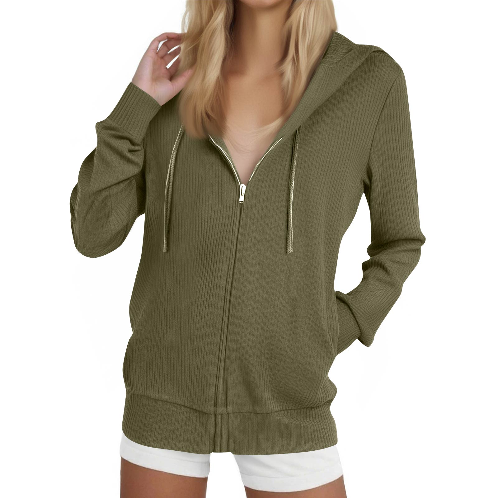 Women s Fashion Casual Sweatshirt Loose Zipper Cardigan Long Sleeve Hooded Jacket XL
Women s Fashion Casual Sweatshirt Loose Zipper Cardigan Long Sleeve Hooded Jacket XL