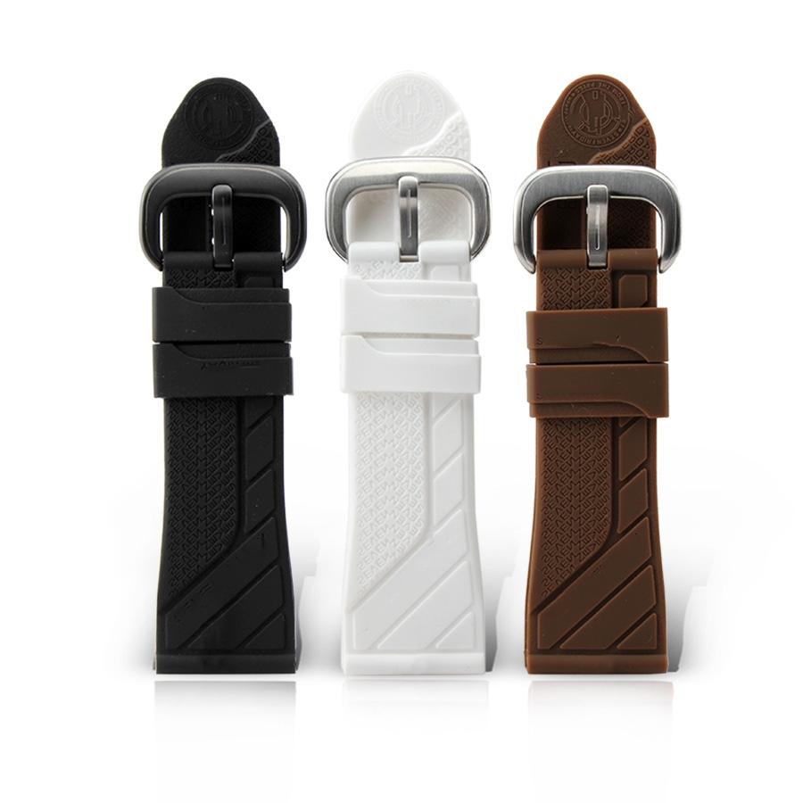 New 28mm Silicone Watch Band Fit For Seven and Friday– Waterproof Universal Rubber Strap&Pin buckle- Brown Black White 28mm&Black buckle коричневий
New 28mm Silicone Watch Band Fit For Seven and Friday– Waterproof Universal Rubber Strap&Pin buckle- Brown Black White 28mm&Black buckle коричневий