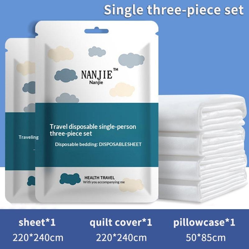 Non-Woven Bedding Set Disposable Duvet Cover 3/4pcs Bed Sheet Travel Anti-Dirty Waterproof Hotel Portable Travel Bedding Set
Non-Woven Bedding Set Disposable Duvet Cover 3/4pcs Bed Sheet Travel Anti-Dirty Waterproof Hotel Portable Travel Bedding Set