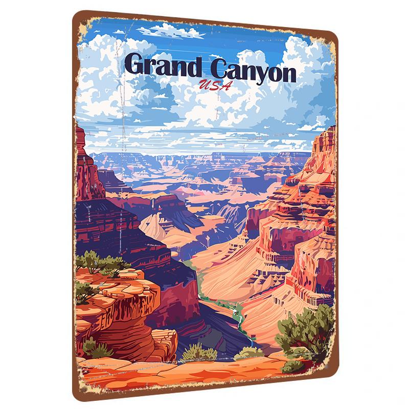 Grand Canyon USA Vintage Metal Wall Art Decorative Painting for Living Room Home Decoration 20x30cm(7.8x11.8inch)
Grand Canyon USA Vintage Metal Wall Art Decorative Painting for Living Room Home Decoration 20x30cm(7.8x11.8inch)
