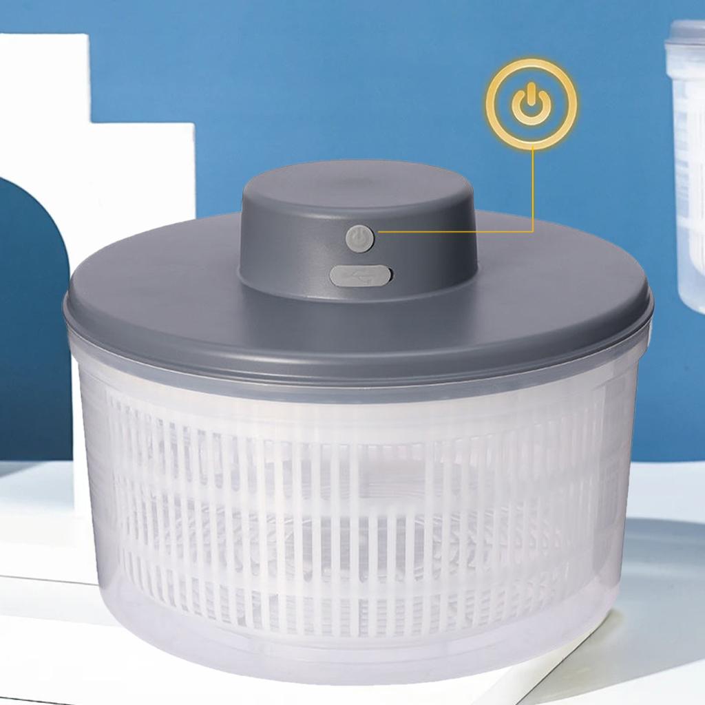 Электрическая сушилка для салата и салата Быстрая сушка Фрукты Мойка Хранение серый
Электрическая сушилка для салата и салата Быстрая сушка Фрукты Мойка Хранение серый