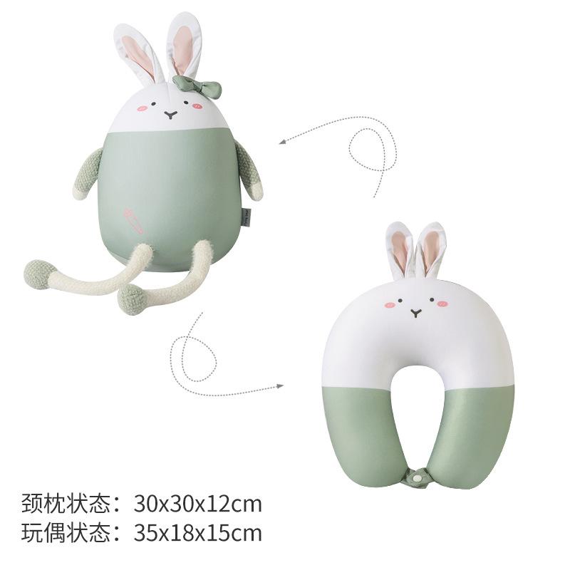 Foam particle two-in-one dual-purpose pillow, rabbit deformation pillow, neck pillow
Foam particle two-in-one dual-purpose pillow, rabbit deformation pillow, neck pillow