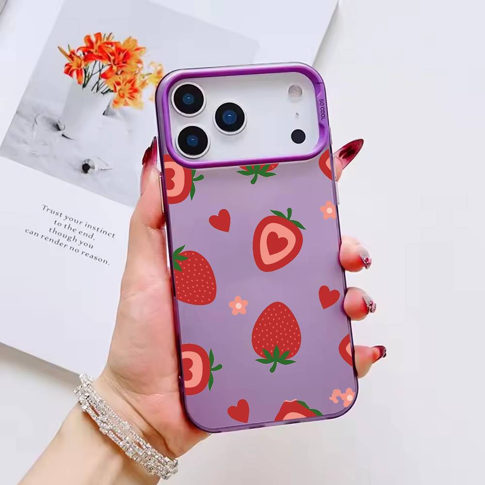 cuteSummer Strawberry Flowers Phone Case Color Silver Shell For IPhone 17 16 15 14 13 12 11 Pro Max Plus iPhone16promax
cuteSummer Strawberry Flowers Phone Case Color Silver Shell For IPhone 17 16 15 14 13 12 11 Pro Max Plus iPhone16promax