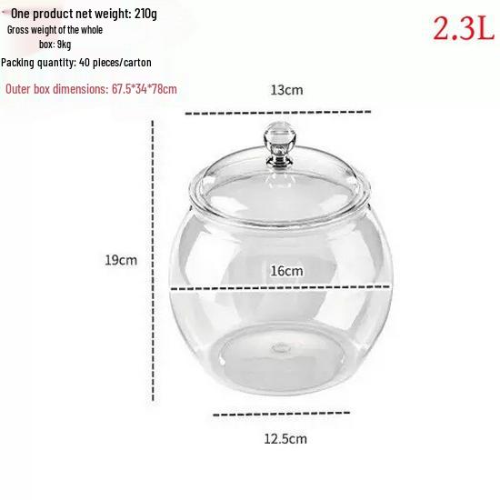 Large Capacity Transparent Sealed Jar - Food Grade Moisture-Proof Storage for Tea, Medicinal Herbs, Grains, and Cereals.
Large Capacity Transparent Sealed Jar - Food Grade Moisture-Proof Storage for Tea, Medicinal Herbs, Grains, and Cereals.