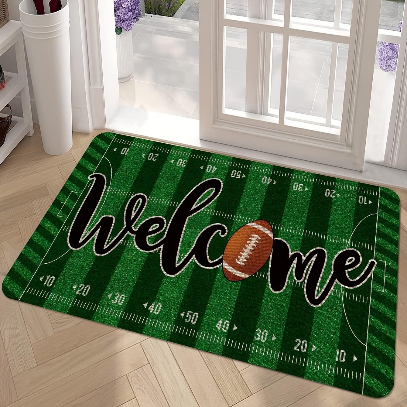 Football Pitch Pattern Doormat, Polyester Flannel Non-Slip Machine Washable Rug for Indoor Outdoor Multi-Room Entryway Decor 40x60cm
Football Pitch Pattern Doormat, Polyester Flannel Non-Slip Machine Washable Rug for Indoor Outdoor Multi-Room Entryway Decor 40x60cm