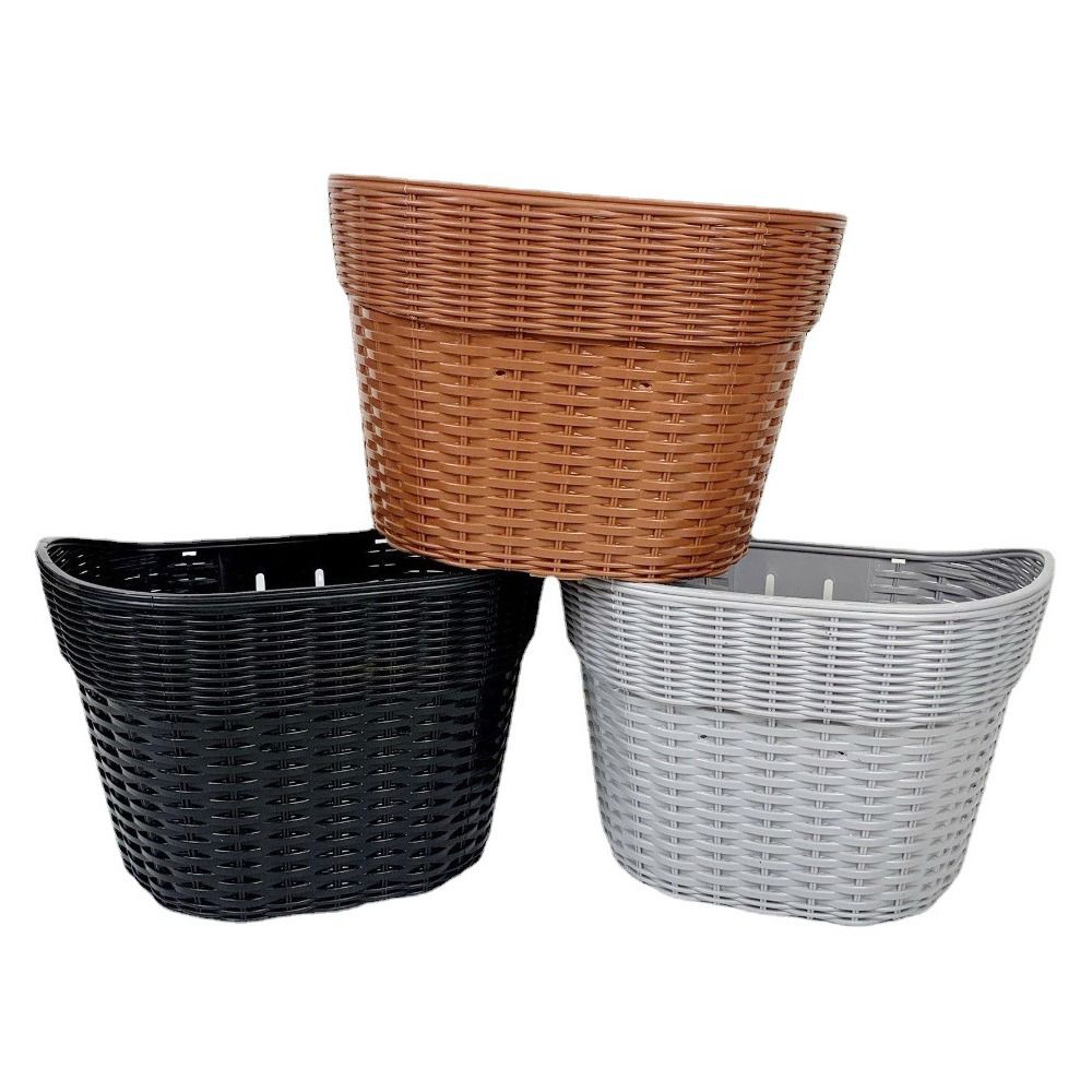 Plastic Bicycle Wicker Rainproof Scooter Front Storage Electric Bike Basket Cycling Accessories Grey 33x25x22cm
Plastic Bicycle Wicker Rainproof Scooter Front Storage Electric Bike Basket Cycling Accessories Grey 33x25x22cm