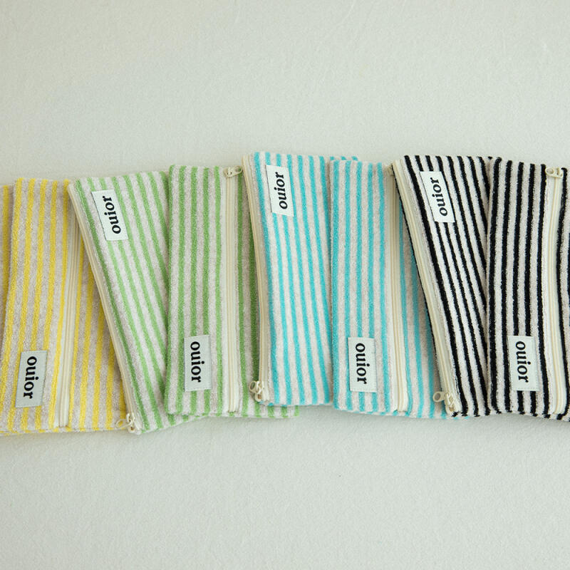 Flat Pencil Case Terry Stripe (4 colors) (Paper Bag) green
Flat Pencil Case Terry Stripe (4 colors) (Paper Bag) green