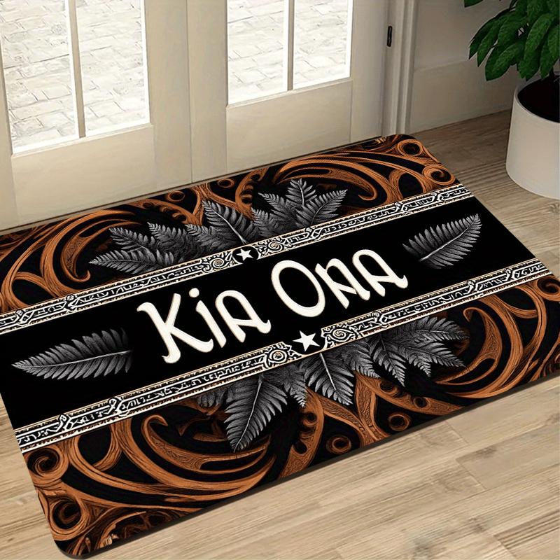 Polynesian Silver Fern Area Rug, Maori Cultural Symbol Floor Mat, Luxury Brown Gold Non-Slip Carpet for SPA, Studio & Porch 40x60cm
Polynesian Silver Fern Area Rug, Maori Cultural Symbol Floor Mat, Luxury Brown Gold Non-Slip Carpet for SPA, Studio & Porch 40x60cm