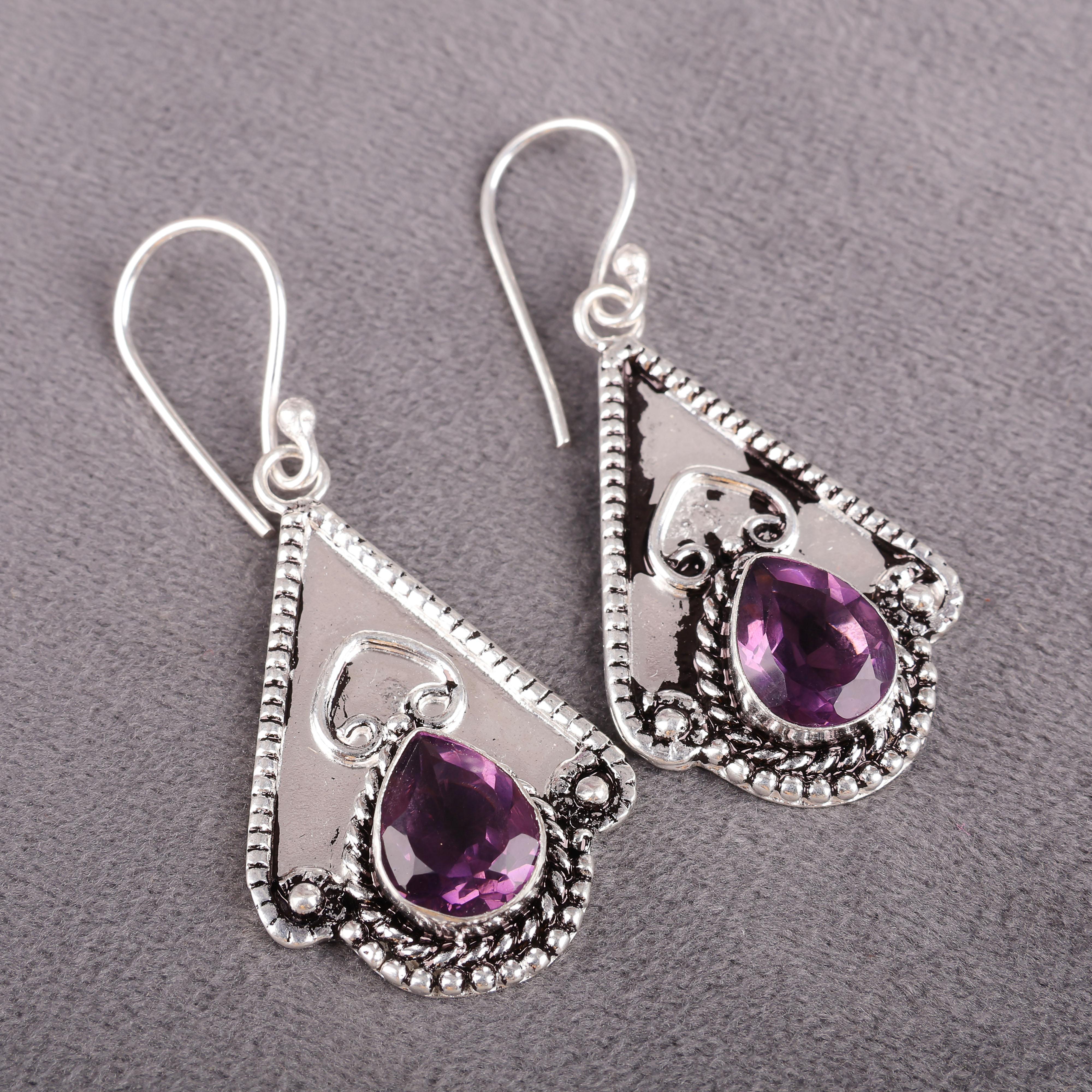 Amethyst Earrings Gemstone Jewelry, 925 Solid Sterling Silver Earrings, Gift For Women Handmade Earrings Purple фіолетовий
Amethyst Earrings Gemstone Jewelry, 925 Solid Sterling Silver Earrings, Gift For Women Handmade Earrings Purple фіолетовий