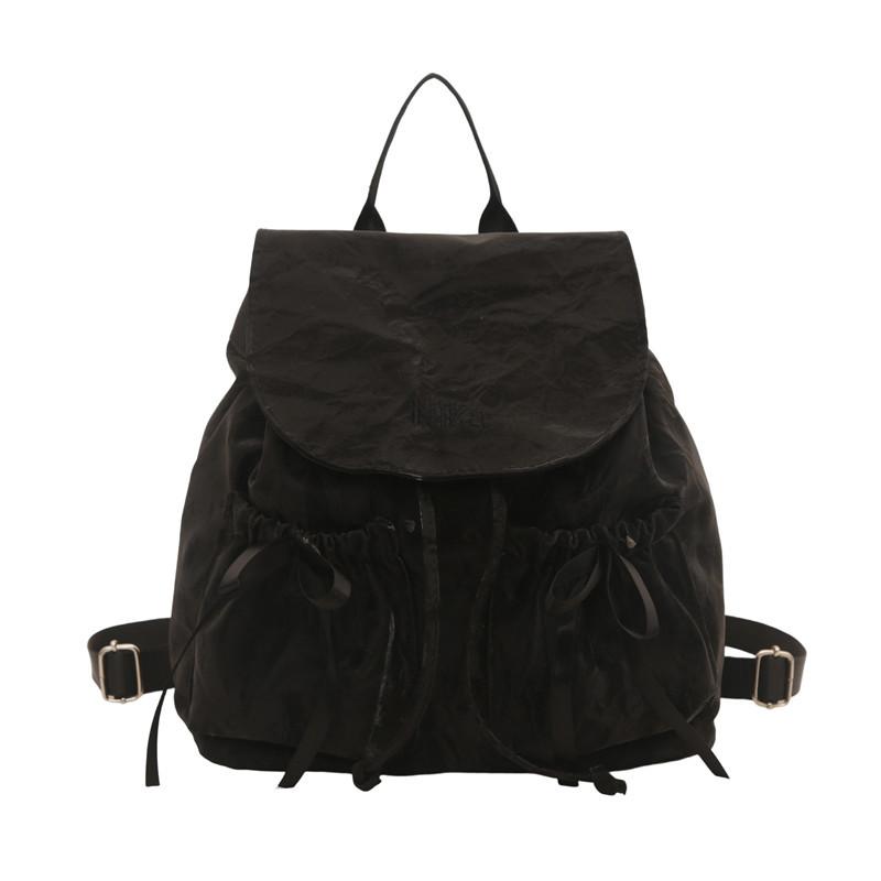 Niche minimalist design backpack small fresh pleated women s bag casual fashion versatile commuter messenger bag чёрный
Niche minimalist design backpack small fresh pleated women s bag casual fashion versatile commuter messenger bag чёрный