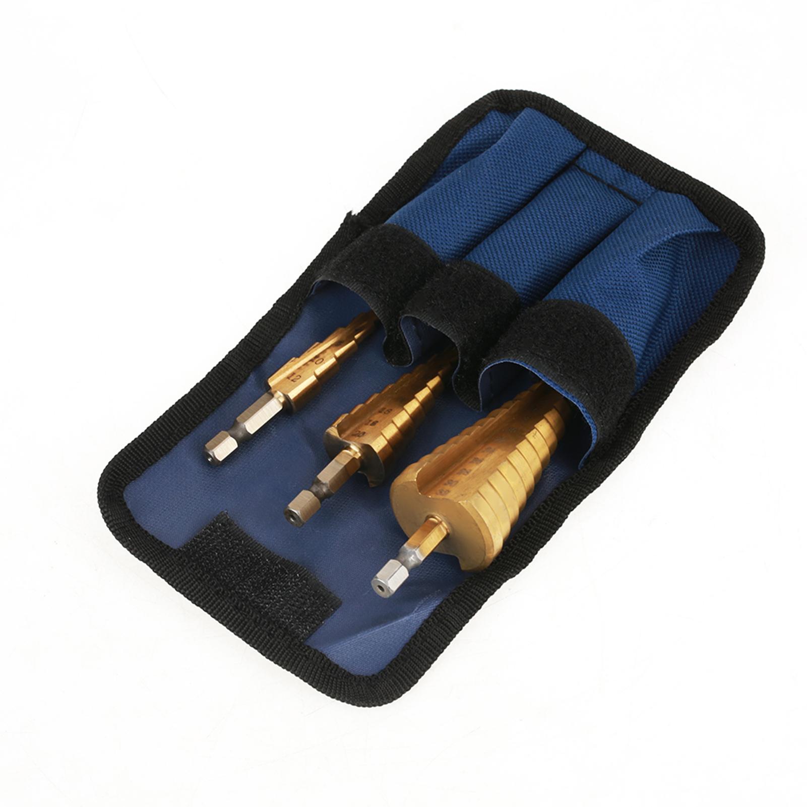 3Pcs High Speed Steel Step Cone Drill Bit Hex Shank Titanium Plating Drill 412420432mm
3Pcs High Speed Steel Step Cone Drill Bit Hex Shank Titanium Plating Drill 412420432mm