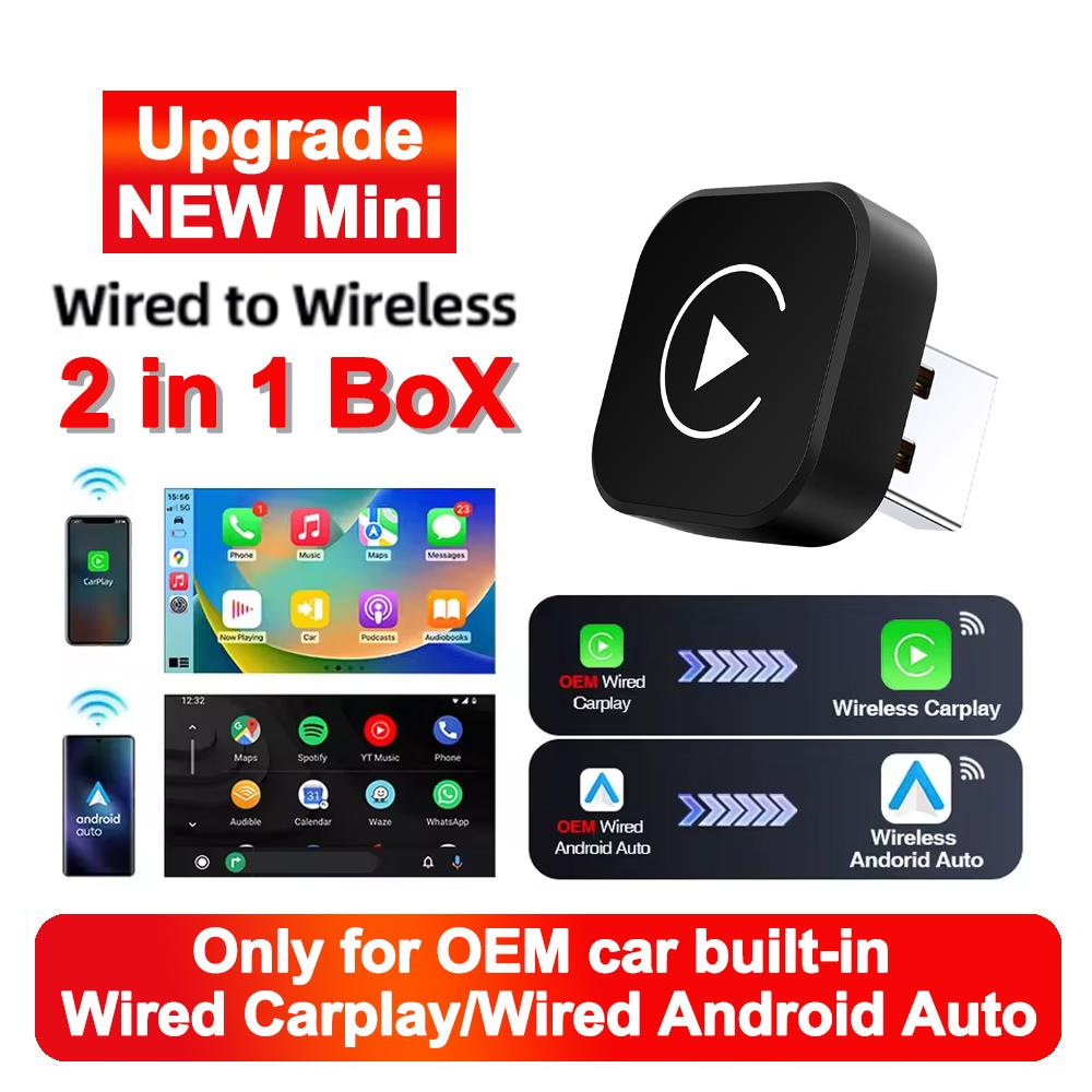 Адаптер 2-в-1 Android Auto Wireless Carplay Смарт Мини Bt Wifi Usb Донгл Для OEM Авто Plug and Play WiFi Bluetooth Автоматическое Подключение
Адаптер 2-в-1 Android Auto Wireless Carplay Смарт Мини Bt Wifi Usb Донгл Для OEM Авто Plug and Play WiFi Bluetooth Автоматическое Подключение