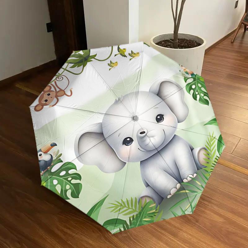 Jungle Animal Friends Umbrella: Automatic Opening & Closing Rain Gear with Foldable Design for Outdoor Adventures - Perfect Gift for Fans, T
Jungle Animal Friends Umbrella: Automatic Opening & Closing Rain Gear with Foldable Design for Outdoor Adventures - Perfect Gift for Fans, T