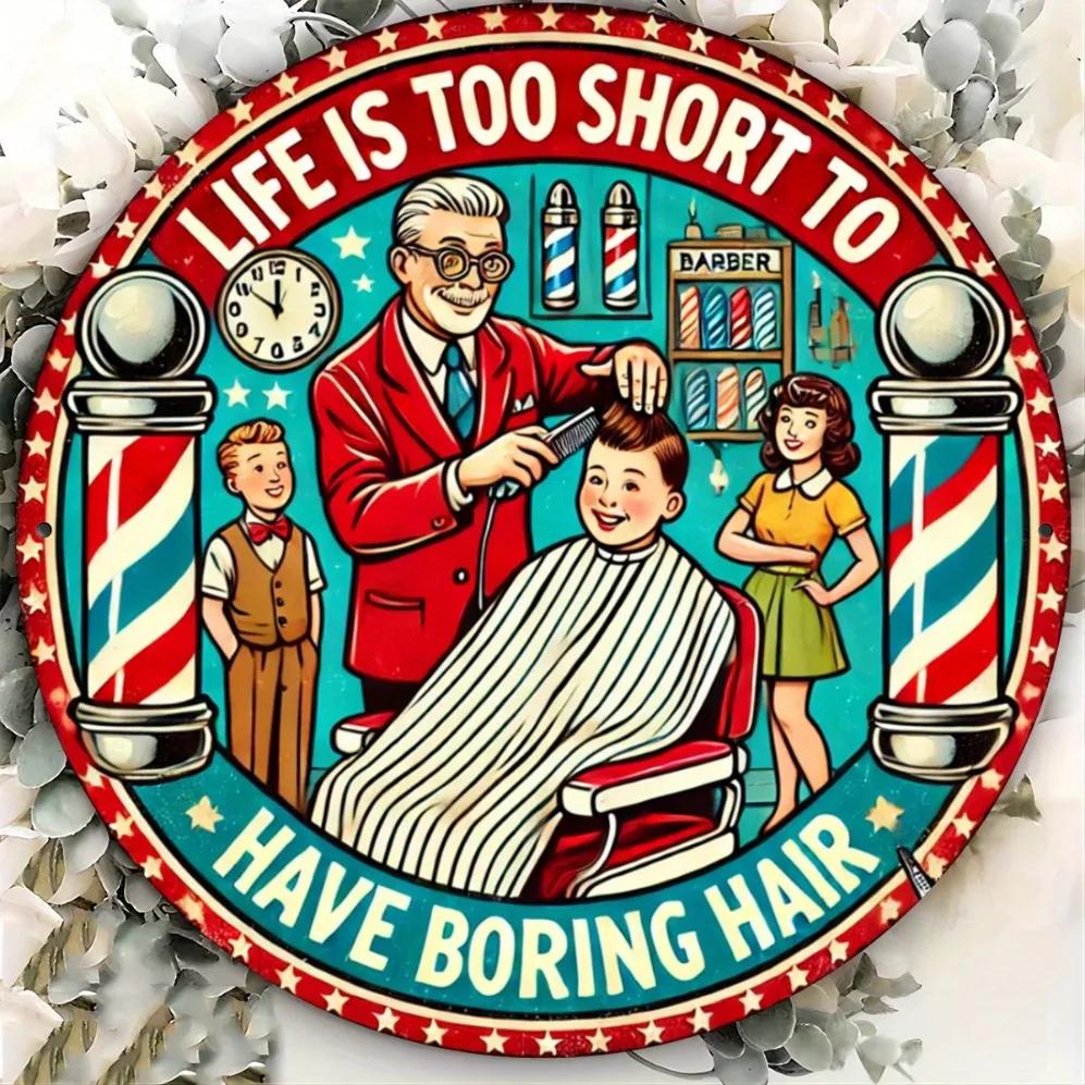 Vintage Barbershop Tin Sign 2D Printed Metal Wall Art Gift for Home Garden Cafe Decor 20x20 білий
Vintage Barbershop Tin Sign 2D Printed Metal Wall Art Gift for Home Garden Cafe Decor 20x20 білий