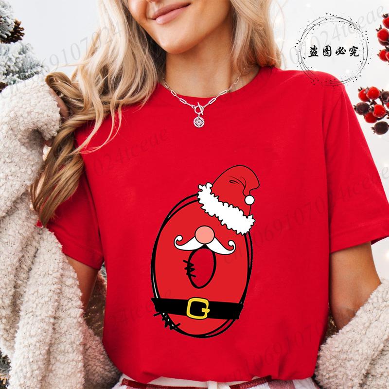 Summer Y2k Unisex Tshirt Christmas Santa Alphabet AZ Printed Female Clothing Short Sleeve Tops Christmas Santa Party Tee Shirts S
Summer Y2k Unisex Tshirt Christmas Santa Alphabet AZ Printed Female Clothing Short Sleeve Tops Christmas Santa Party Tee Shirts S
