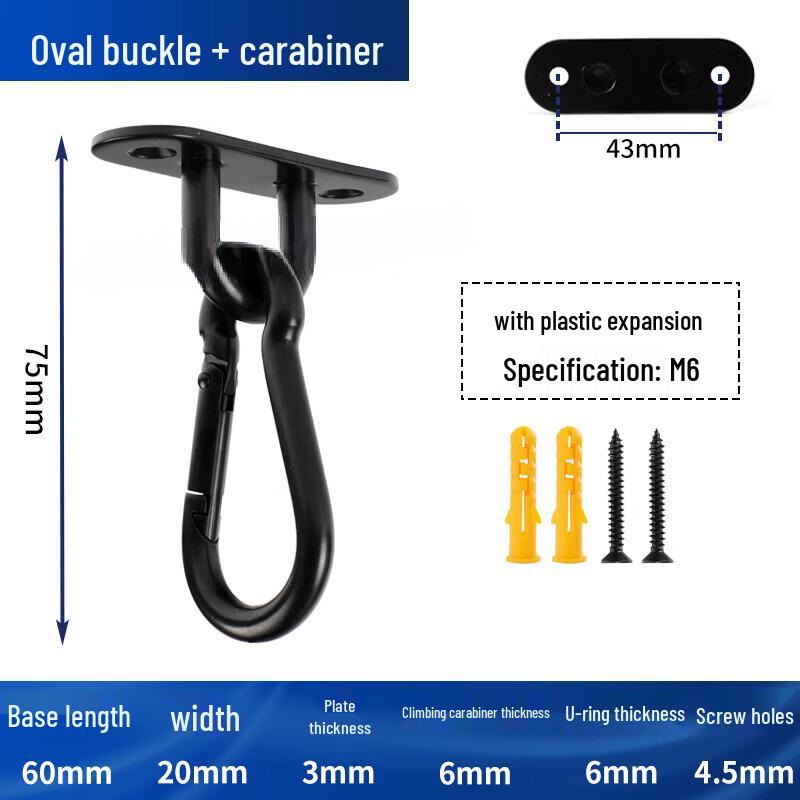 ML Stainless Steel Fixed Hooks with Carabiners, 4-Pack
ML Stainless Steel Fixed Hooks with Carabiners, 4-Pack