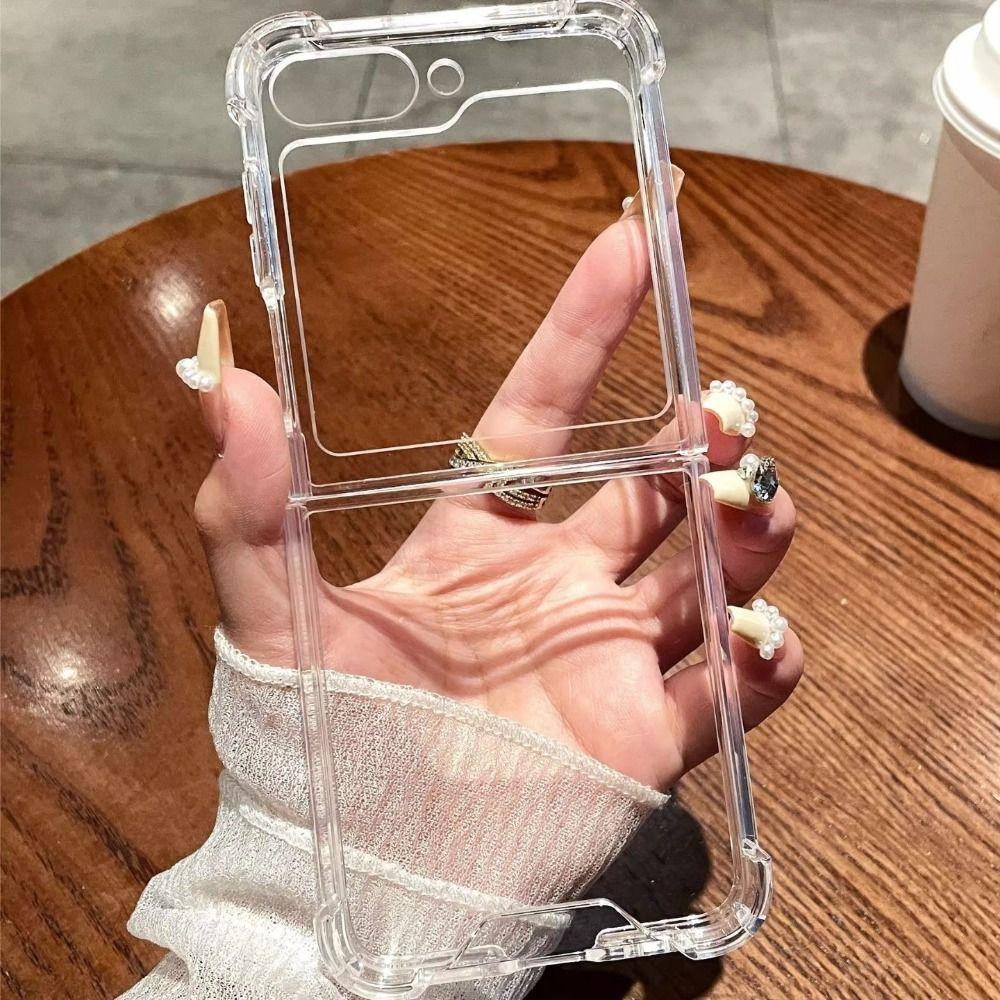 Складаний прозорий чохол для телефону з подушкою безпеки, захисний чохол для Samsung Galaxy Z Flip 6 For Z Flip 5
Складаний прозорий чохол для телефону з подушкою безпеки, захисний чохол для Samsung Galaxy Z Flip 6 For Z Flip 5