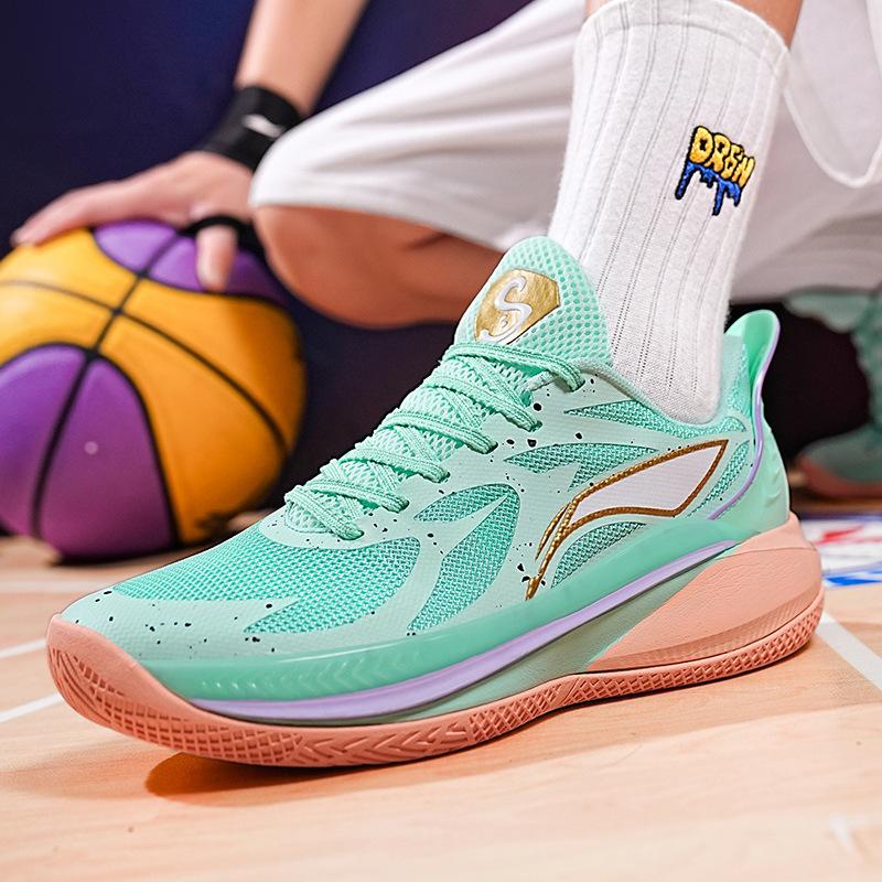 Summer Breathable Soft Sole Sneakers Mesh Shock-absorbing Comfortable Non-slip Basketball Shoes for Girls Practical Training for Big Children 45
Summer Breathable Soft Sole Sneakers Mesh Shock-absorbing Comfortable Non-slip Basketball Shoes for Girls Practical Training for Big Children 45