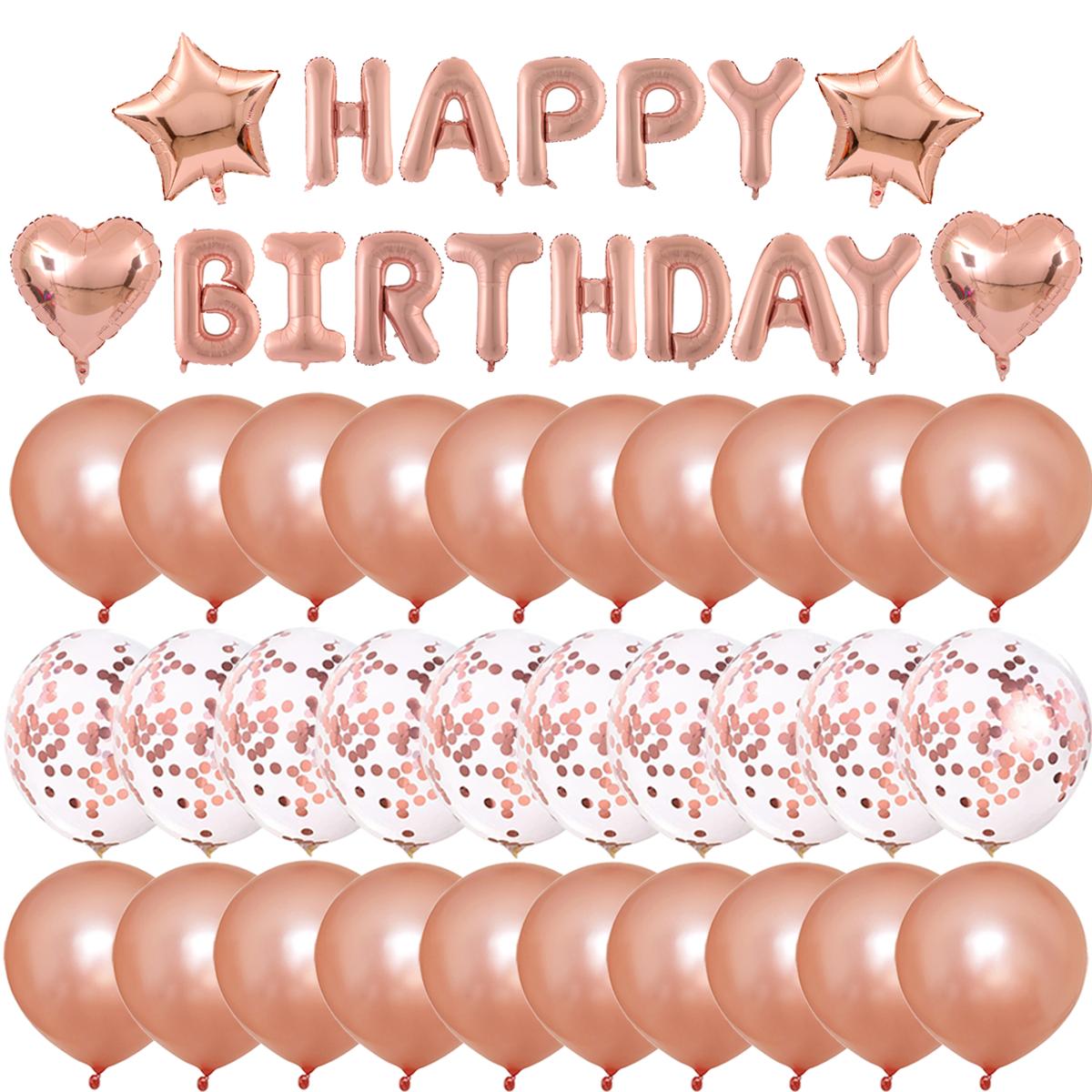 Rose Gold Latex Confetti Foil Balloons Digital Wedding Birthday Valentine s Day BabyShower Home Party Decorations
Rose Gold Latex Confetti Foil Balloons Digital Wedding Birthday Valentine s Day BabyShower Home Party Decorations