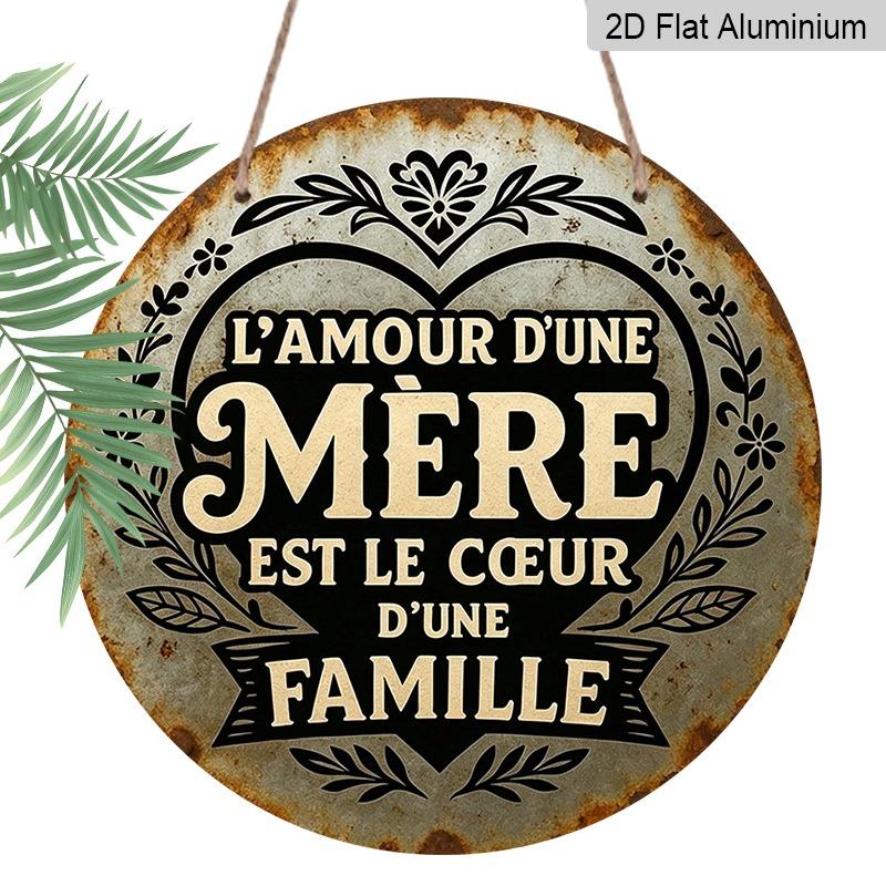 2D Flat Retro French-style Aluminum Wall Decorations in Various Sizes A Mother s Love Is The Heart of The Family Heart-shaped and Floral Vine 20*20cm
2D Flat Retro French-style Aluminum Wall Decorations in Various Sizes A Mother s Love Is The Heart of The Family Heart-shaped and Floral Vine 20*20cm