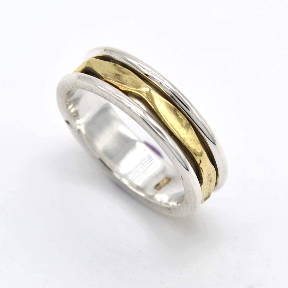Кольцо Spinner Band, штабелируемое кольцо, кольцо из серебра 925 пробы, двухцветное кольцо, кольцо ручной работы, подарок унисекс, сплошное кольцо, штабелируемое кольцо 6
Кольцо Spinner Band, штабелируемое кольцо, кольцо из серебра 925 пробы, двухцветное кольцо, кольцо ручной работы, подарок унисекс, сплошное кольцо, штабелируемое кольцо 6