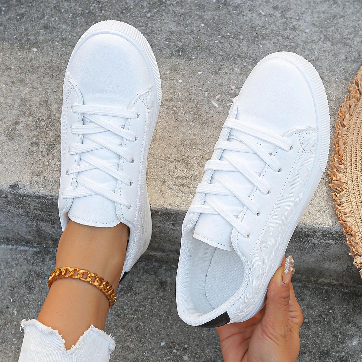 Fashion Women Casual Shoes New Spring Fashion Breathable White Sneakers Women Lace-Up Platform Flat Sneakers Women Zapatos De Mujer 35 чёрный
Fashion Women Casual Shoes New Spring Fashion Breathable White Sneakers Women Lace-Up Platform Flat Sneakers Women Zapatos De Mujer 35 чёрный