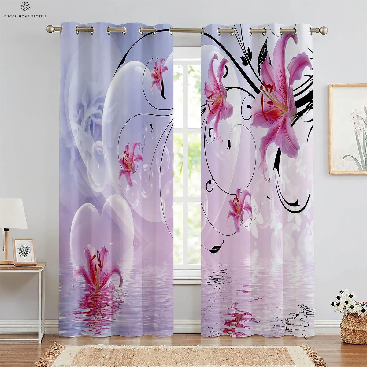 Set Of 2 Window Curtains Flowers Water Printing Kitchen Bedroom Study Living Room Decorative Curtain For Made Polyester W100*H130(CM)-Grommet top&2PCS
Set Of 2 Window Curtains Flowers Water Printing Kitchen Bedroom Study Living Room Decorative Curtain For Made Polyester W100*H130(CM)-Grommet top&2PCS