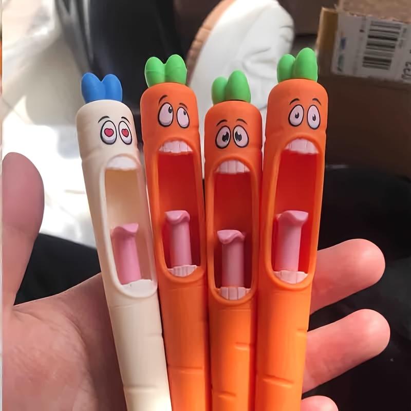 4pcs Multi-Expression Radish Shaped Gel Pens Creative Fresh Stationery Supplies, Plastic Material Black Ink Fun Easter Gifts and Party Giveaways 4 PCS
4pcs Multi-Expression Radish Shaped Gel Pens Creative Fresh Stationery Supplies, Plastic Material Black Ink Fun Easter Gifts and Party Giveaways 4 PCS