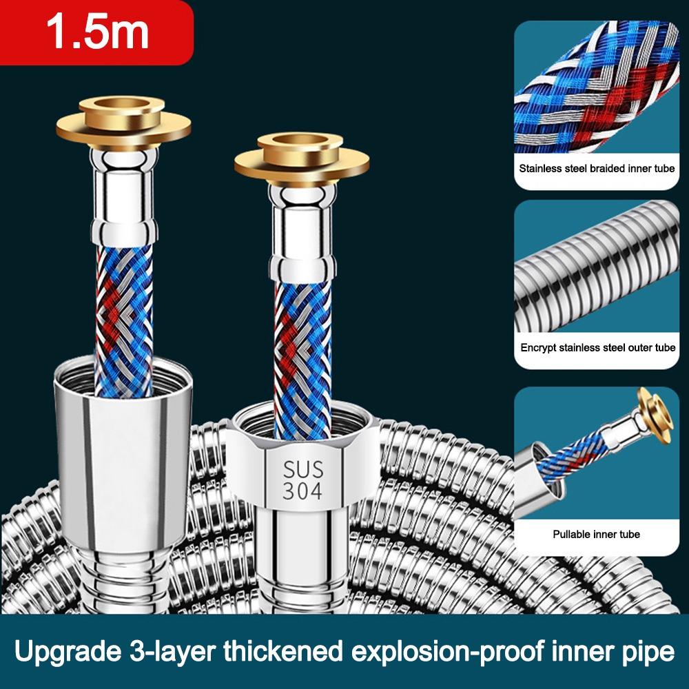 1.5/2/3meters Stainless Steel Shower Hose Universal Burst Resistant Shower Hose Extension Rustproof Kink Resistant
1.5/2/3meters Stainless Steel Shower Hose Universal Burst Resistant Shower Hose Extension Rustproof Kink Resistant