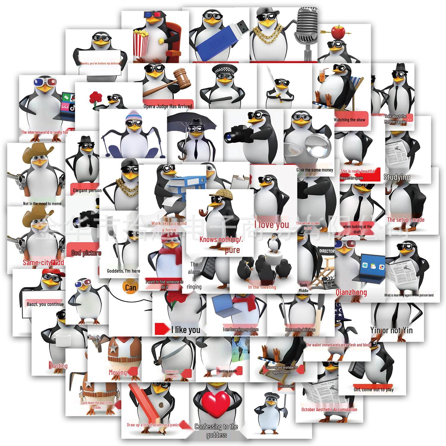 Penguin Emoji Sticker Set: 62 Sheets for Decor, Water Bottles, Phones, Laptops
Penguin Emoji Sticker Set: 62 Sheets for Decor, Water Bottles, Phones, Laptops