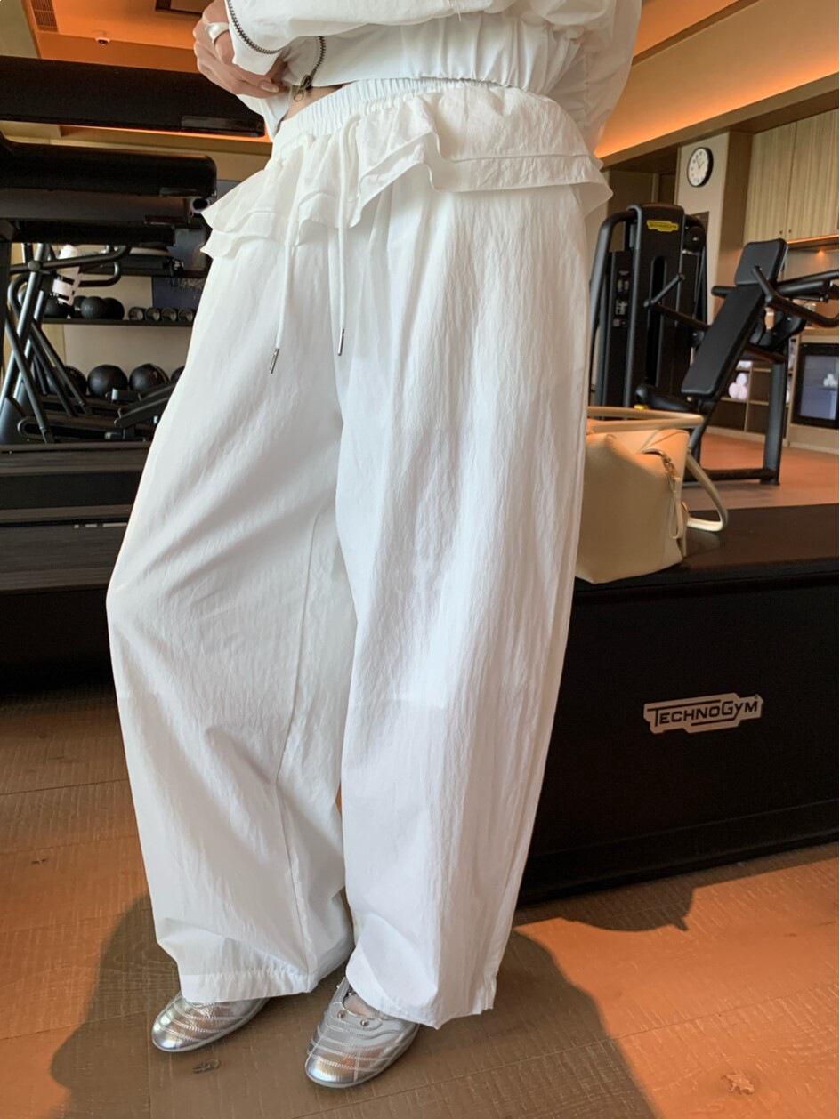 2026 Spring/Summer Chic Korean Micro-Pleated Drawstring Casual Women s Pants One Size білий
2026 Spring/Summer Chic Korean Micro-Pleated Drawstring Casual Women s Pants One Size білий