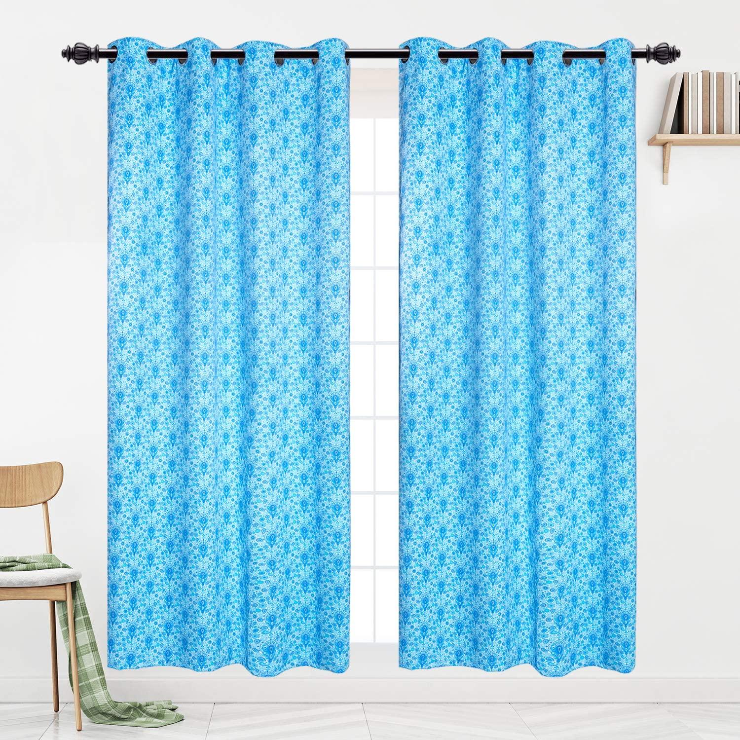 52 x 84 Blackout Curtains Thermal Insulated Light Blocking Grommets Curtain( 2 Panels Set ) синий
52 x 84 Blackout Curtains Thermal Insulated Light Blocking Grommets Curtain( 2 Panels Set ) синий
