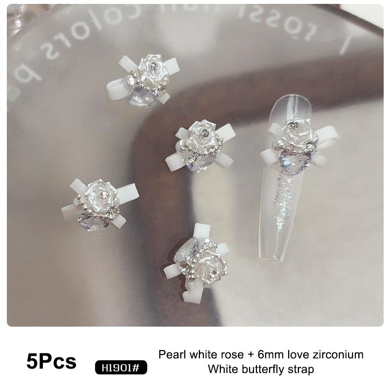 5Pcs Bow Pearl Rose Mixed Nail Nail Accessories Nail Art Diy Nails Accessories Decoration Charms as the picture
5Pcs Bow Pearl Rose Mixed Nail Nail Accessories Nail Art Diy Nails Accessories Decoration Charms as the picture