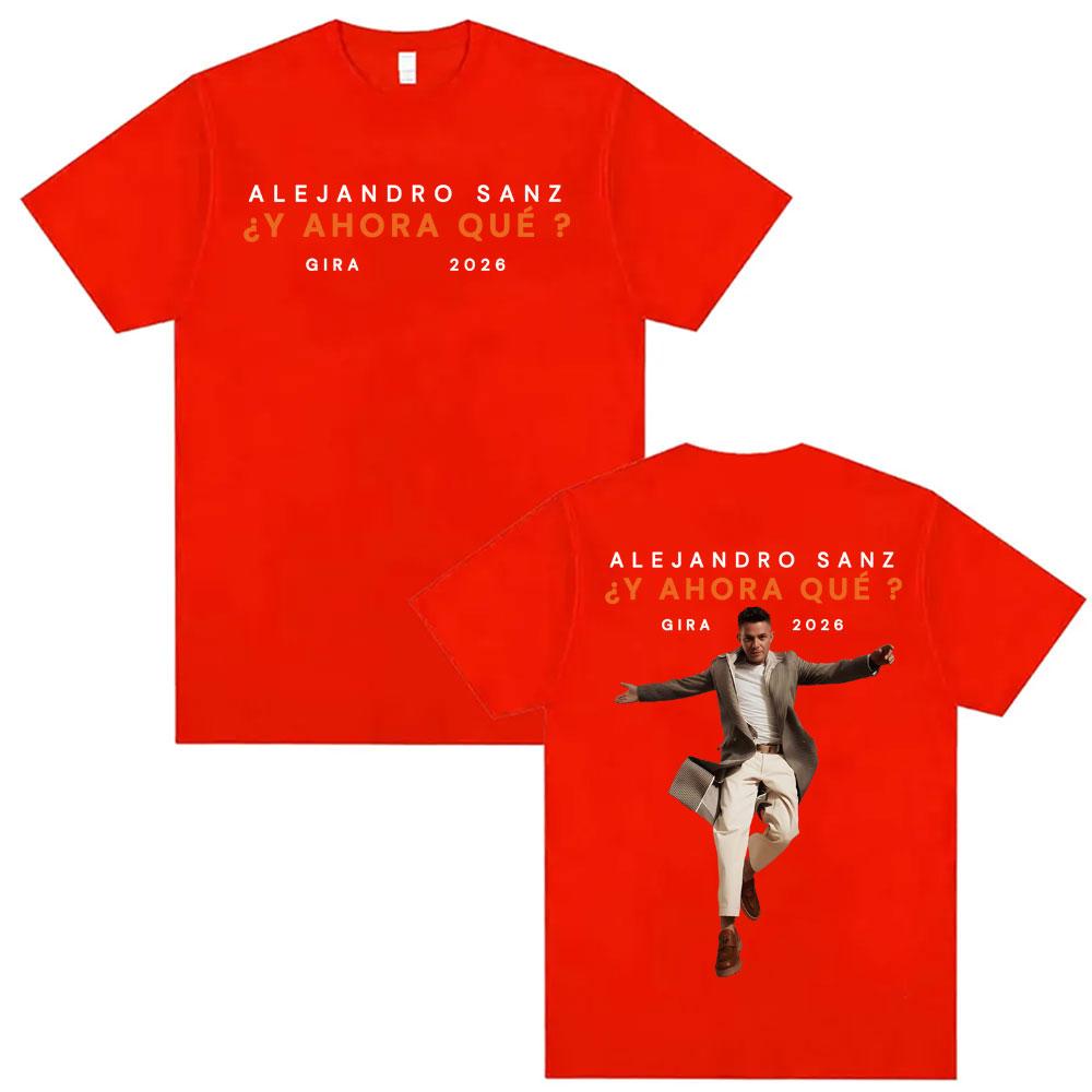 Alejandro Sanz Y AHORA QUÉ Gira 2026 Merch T Shirt Unisex Women Fashion Hip Hop High Street Y2K Tshirt Oversized 100 Cotton Top M
Alejandro Sanz Y AHORA QUÉ Gira 2026 Merch T Shirt Unisex Women Fashion Hip Hop High Street Y2K Tshirt Oversized 100 Cotton Top M