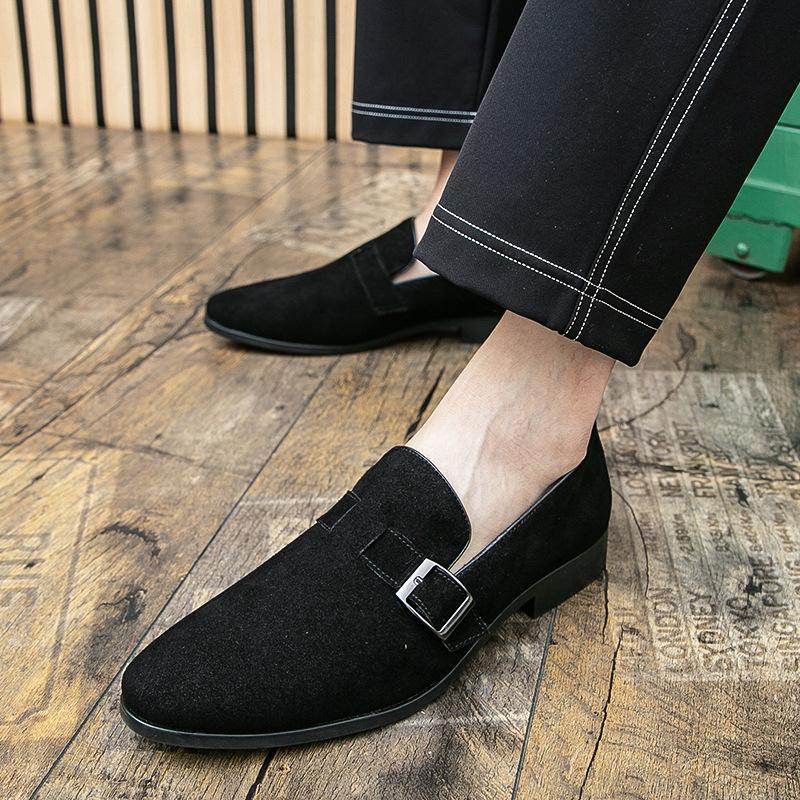 Мужские остроносые кожаные туфли большого размера, модные матовые с пряжкой, повседневные кожаные туфли-слипоны, туфли Doudou 47
Мужские остроносые кожаные туфли большого размера, модные матовые с пряжкой, повседневные кожаные туфли-слипоны, туфли Doudou 47