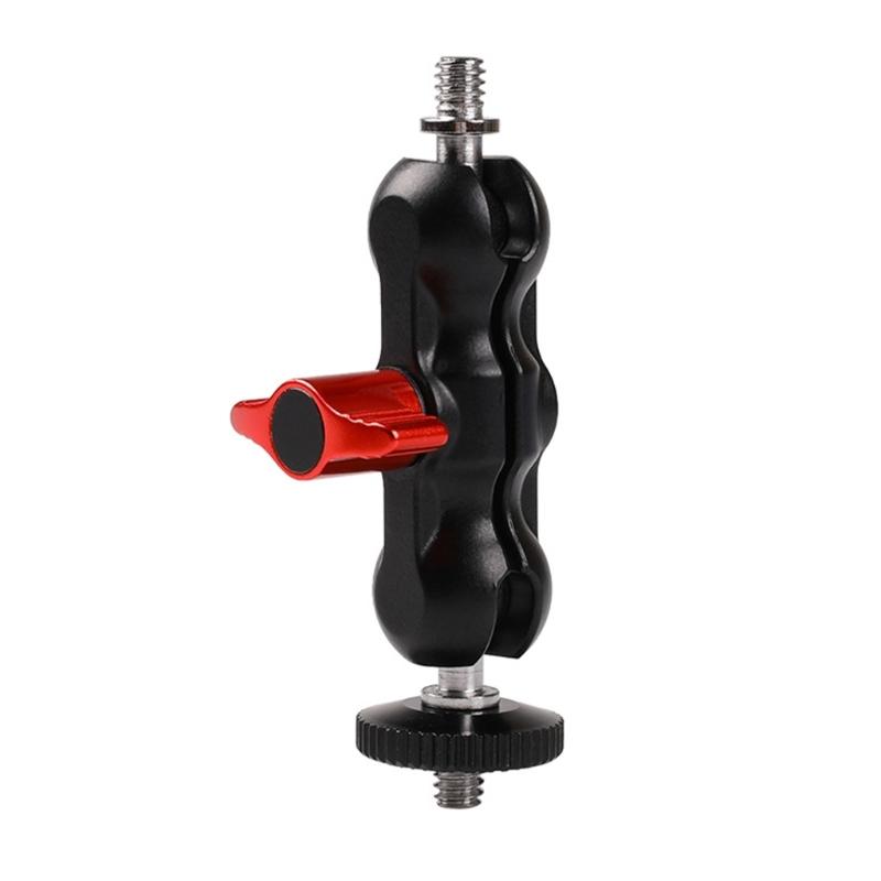 Double BallHead Adapter Super Camera Clamp Mount 1/4inch and 3/8inch Threads for Cameras LED Lights Microphones
Double BallHead Adapter Super Camera Clamp Mount 1/4inch and 3/8inch Threads for Cameras LED Lights Microphones