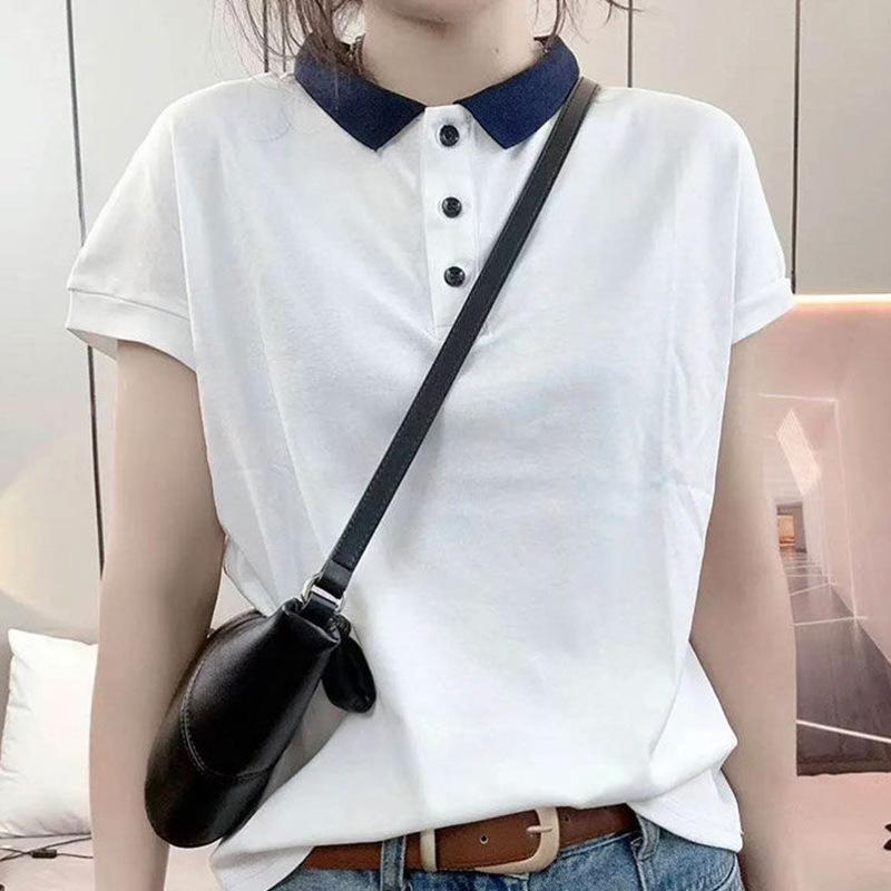 Mom Lapel Short-sleeved T-shirt for Women In Summer New Polo Middle-aged Sports and Casual Tops Large Size 5XL
Mom Lapel Short-sleeved T-shirt for Women In Summer New Polo Middle-aged Sports and Casual Tops Large Size 5XL