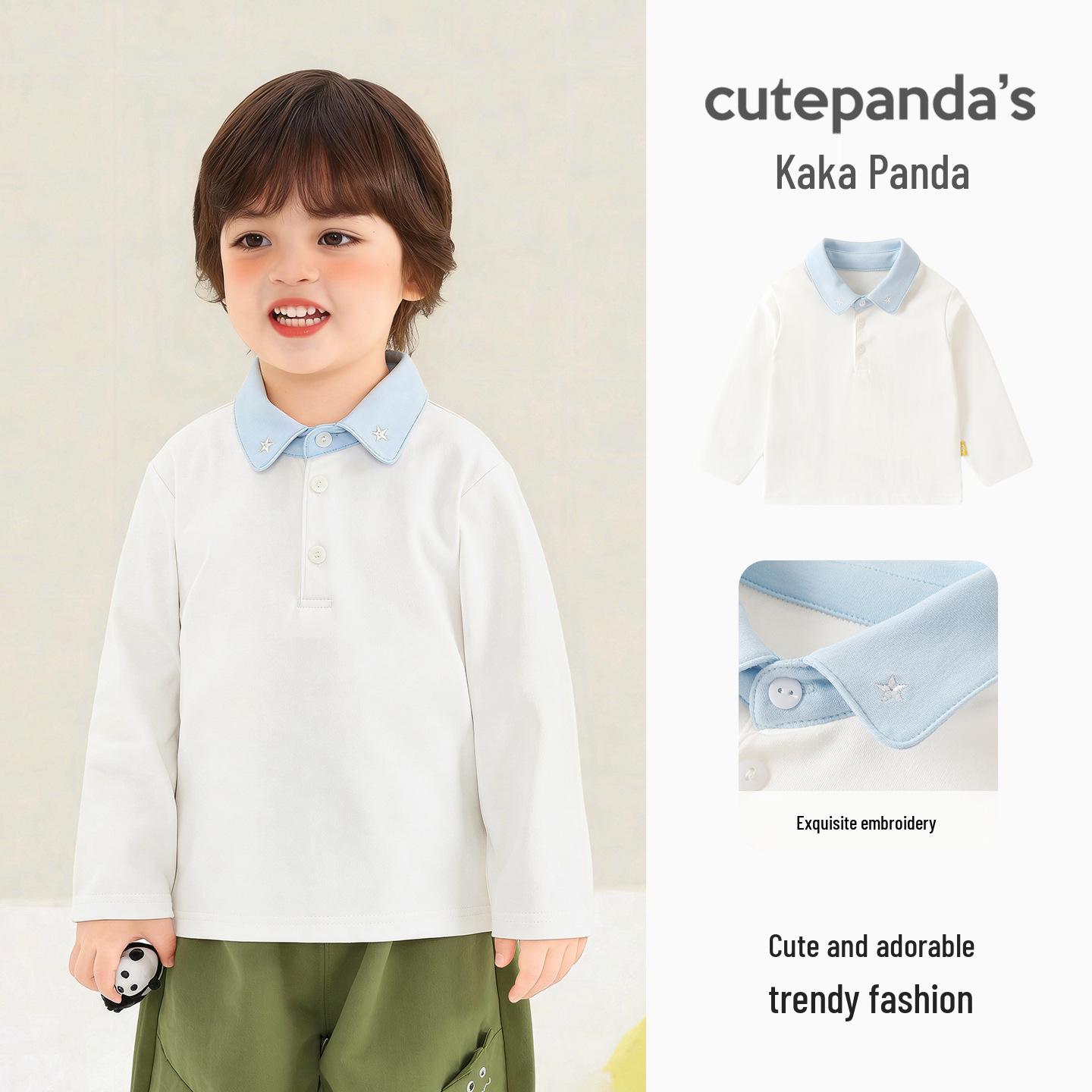 Kaka Panda Kids Long Sleeve Polo Neck T-shirt for Boys and Girls - Spring/Autumn Base Layer Top 120cm
Kaka Panda Kids Long Sleeve Polo Neck T-shirt for Boys and Girls - Spring/Autumn Base Layer Top 120cm